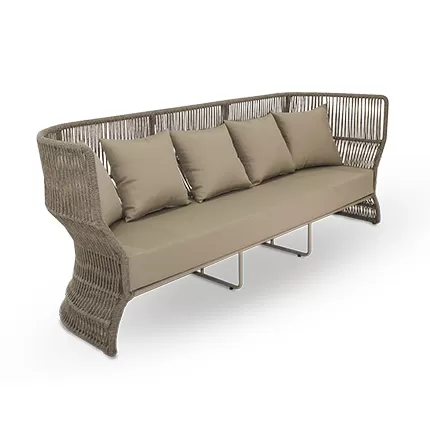 Sofá de Área Externa em Corda Náutica – Design Moderno